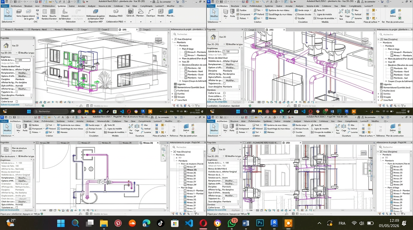 REVIT PLOMBERIE / MEP